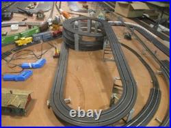 Galoob 1/87 Scale Micro Machine's Corkscrew Challenge Slot Car Track And 11 Cars