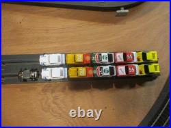 Galoob 1/87 Scale Micro Machine's Corkscrew Challenge Slot Car Track And 11 Cars