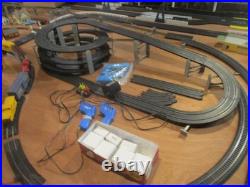 Galoob 1/87 Scale Micro Machine's Corkscrew Challenge Slot Car Track And 11 Cars