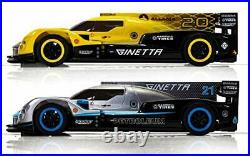 Ginetta Racers 132 Analog Slot Car Race Track Set C1412T Yellow, Silver &