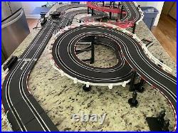 HUGE Carrera GO! 1/43 Slot Car Track Layout Straight Curves Controllers