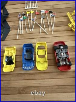 HUGE LOT OF TYCO Slot Car CURVE/STRAIGHT TRACK Controllers Power Supply Cars
