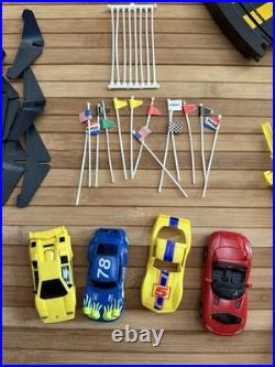 HUGE LOT OF TYCO Slot Car CURVE/STRAIGHT TRACK Controllers Power Supply Cars