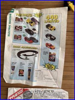 HUGE LOT OF TYCO Slot Car CURVE/STRAIGHT TRACK Controllers Power Supply Cars