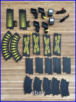 HUGE LOT OF TYCO Slot Car CURVE/STRAIGHT TRACK Controllers Power Supply Cars