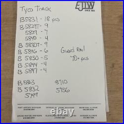 HUGE TYCO SLOT CAR TRACK LOT Parts or Repair PLEASE READ