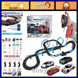 High-Speed Dual Track Slot Car Racing Set, 8.4m Electric Track, 3 Vehicles, 2 Co