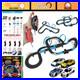 High-Speed Dual Track Slot Car Racing Set with 4 Vehicles, 2 Hand Controls & Lap