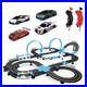 High-Speed Dual Track Slot Car Racing Set with 4 Vehicles, 2 Hand Controls & Lap