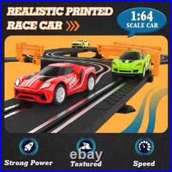 High-Speed Slot Car Race Track Set with 4 Cars, Electric & Battery, Kids Gift 6