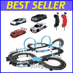 High-Speed Tram Dual Track Set, 4 Vehicles, Slot Car Racing