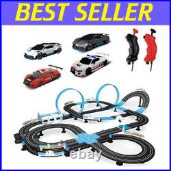 High-Speed Tram Dual Track Set, 4 Vehicles, Slot Car Racing