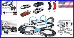 High-Speed Tram Dual Track Set, 4 Vehicles, Slot Car Racing