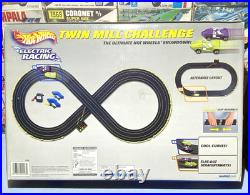 Hot Wheels Electric Racing Twin MILL Challenge Slot Car Set #90996 Sealed Tyco