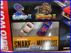 Hot Wheels Mattel Auto World Legends Quarter Mile Snake Mongoose Slot Cars Track