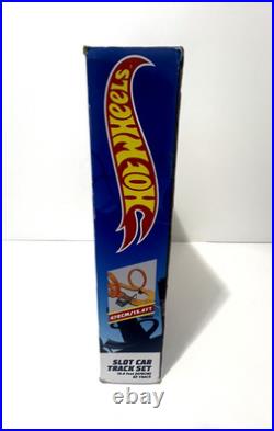 Hot Wheels Slot Car Track Set 15.4 Feet Scale Speed 450 Mph 2 Turbo Boosters New