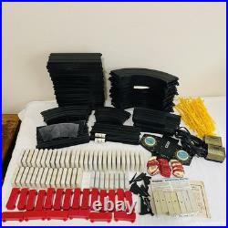 Huge Lot Tyco HO Slot Car 94 Tracks, 76 Raisers/supports, Guardrails + Untested