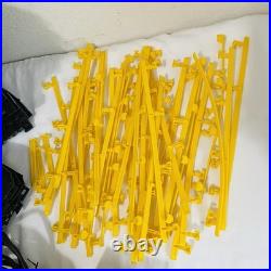 Huge Lot Tyco HO Slot Car 94 Tracks, 76 Raisers/supports, Guardrails + Untested