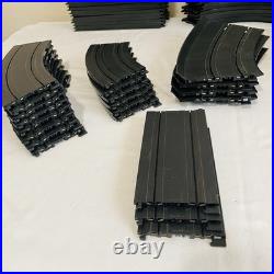 Huge Lot Tyco HO Slot Car 94 Tracks, 76 Raisers/supports, Guardrails + Untested