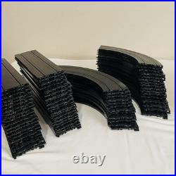 Huge Lot Tyco HO Slot Car 94 Tracks, 76 Raisers/supports, Guardrails + Untested