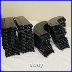 Huge Lot Tyco HO Slot Car 94 Tracks, 76 Raisers/supports, Guardrails + Untested