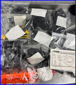 Huge Tyco Slot Car Track Pieces Several Sets HO Scale Loops Curves Straight Lot