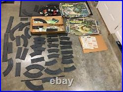 Huge lot Tyco night glow track Vintage + adapters + more