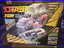 Ideal Polistil SORPASSER TCR Slot Track POLICE CHASE + 2 Cars MIB, 1982