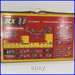 Irwin SCX Indianapolis Formula 1 Slot Car Racing Track NASCAR Complete D6