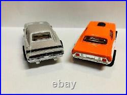 JL AW Pair of HEMI's CUDA & CHARGER NEW AW Chassis for AFX AURORA TYCO Track