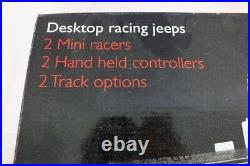 John Lewis Desktop Slot Car Racing Set Jeeps New In Box COMPLETE Cars Track