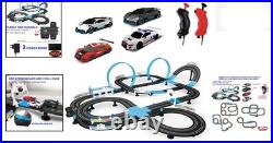 Kids Electric Slot Car Racing Set Dual Track with Remote Control & Lap Counter