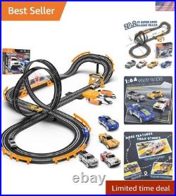 Kids Electric Slot Car Track Set with Remote Control Fun Race Experience