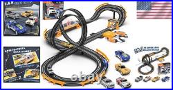 Kids Electric Slot Car Track Set with Remote Control Fun Race Experience