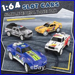 Kids Electric Slot Car Track Set with Remote Control Fun Race Experience