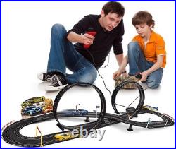 Kids Slot Car Race Track Set Electric Powered 82 Pieces Sports Toy