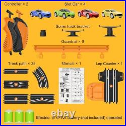 Kids' Slot Car Track with Hand Controllers