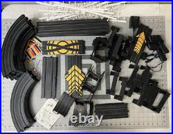 LIFE-LIKE Slot Car TRACK w Cars Power & Loop Tested Working 84+ Piece Big Lot HO