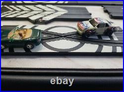 LIFELIKE HO Slot Car Set SUPER GLOW TRACK & ACCESSORIES with 2 Cars