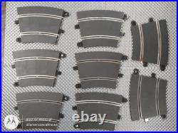 Large Lot Of Forty-seven Hornby/scalextric Sport Slot Car Track+ 132/124 Scale