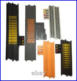 Large Lot Tyco HO & Ideal 70's Slot Car Track & Controllers Power Pack Adapters