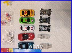 Large Lot of Vintage Tyco HO Slot Cars (5 Running), Tracks, & Parts (Plus Extras)