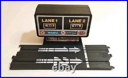 Large Tyco HO Slot Car Track Lot 35+ Pcs 15 Straights Hazard Crossing Squeeze