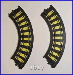 Large Tyco HO Slot Car Track Lot 35+ Pcs 15 Straights Hazard Crossing Squeeze