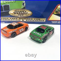 Life-Like HO Scale NASCAR Stock Car Showdown Slot Track Tony Stewart vs JJ Yeley