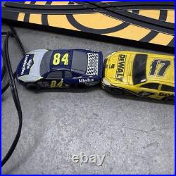 Life Like Slot NASCAR Car Racing 3 Cars + Controllers Tracks & Parts As Is