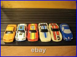 Life Like Tyco 6 Slot Cars Lot Track Tested All Run Good