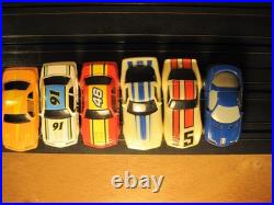 Life Like Tyco 6 Slot Cars Lot Track Tested All Run Good