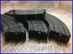 Lot Of 100+ Pieces Tyco Slot Car Track 15 Straights Banked Curves Lap Counter