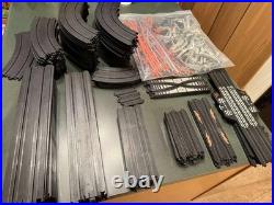 Lot Of 107 Tomy Aurora 1/8 & 1/4 R Track Sections 3, 6, 9, 12 & 15 Supports